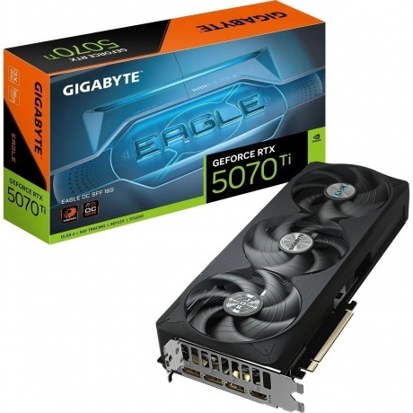 

Видеокарта Gigabyte RTX5070Ti EAGLE OC SFF 16GB GDDR7 256bit 3xDP HDMI 3FAN RTL