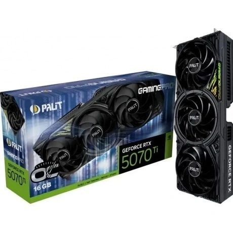 Видеокарта Palit RTX5070Ti GAMINGPRO OC 16GB GDDR7 (NE7507TS19T2...