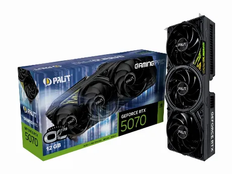 Видеокарта Palit RTX5070 GAMINGPRO OC 12GB GDDR7 192bit 3xDP HDM...