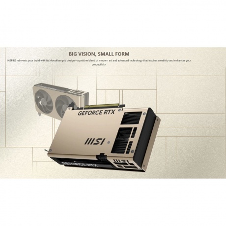 Видеокарта MSI Bad Pack RTX5060Ti INSPIRE 2X OC 8GB GDDR7 128bit 3xDP HDMI 2FAN RTL bp - фото 12