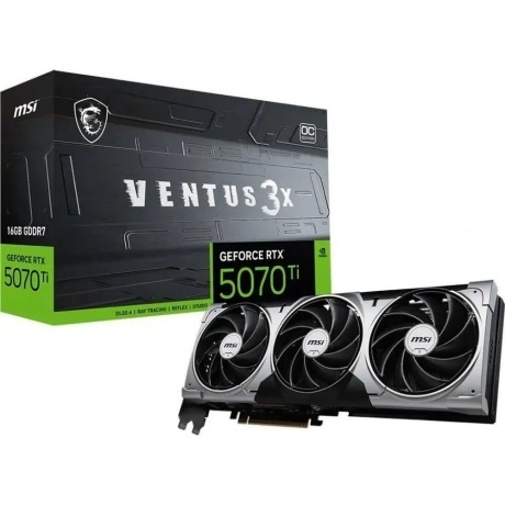 

Видеокарта MSI RTX5070Ti 16G VENTUS 3X OC 16GB GDDR7 256bit 3xDP HDMI 3FAN RTL