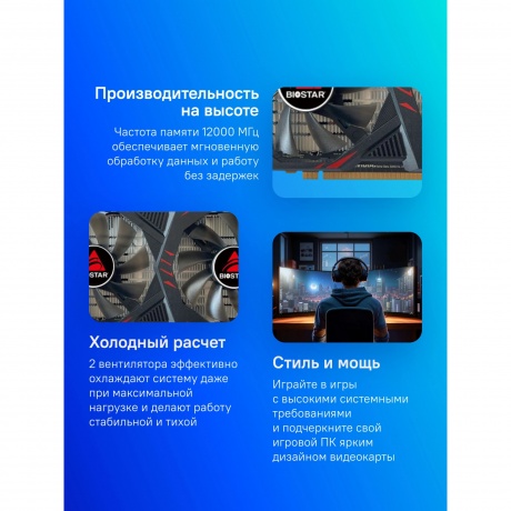 Видеокарта Biostar PCI-E 3.0 VN1666TF69 6Gb - фото 10