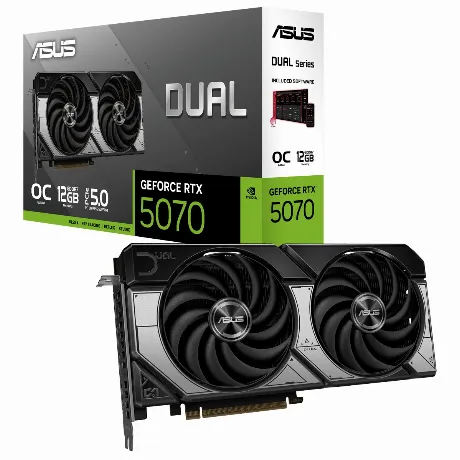 Видеокарта Asus RTX5070 DUAL OC 12Gb GDDR7 192bit (90YV0M17-M0NA...