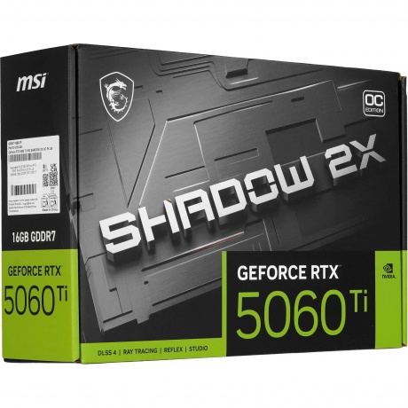 Видеокарта MSI RTX5060Ti SHADOW 2X OC PLUS 16GB GDDR7 (RTX 5060 Ti 16G SHADOW 2X OC P) - фото 8