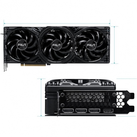 Видеокарта Palit RTX5080 GAMINGPRO OC 16GB GDDR7 (NE75080S19T2-GB2031A) - фото 8
