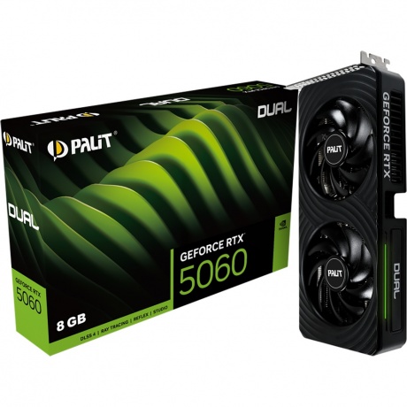 Видеокарта Palit RTX5060 DUAL 8GB GDDR7 (NE75060019P1-GB2063D) - фото 2