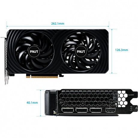 Видеокарта Palit RTX5060 DUAL 8GB GDDR7 (NE75060019P1-GB2063D) - фото 11