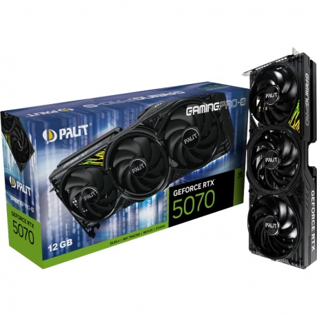 Видеокарта Palit RTX5070 GAMINGPRO-S 12GB GDDR7 (NE75070019K9-GB2050U) - фото 11