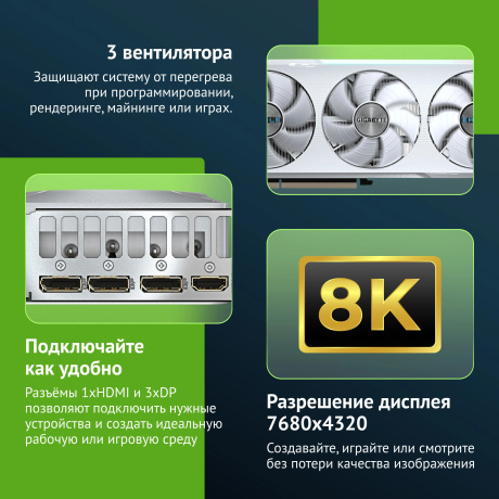 Видеокарта PCIE16 RTX5070 12GB GV-N5070EAGLEOC ICE-12GD GIGABYTE - фото 7
