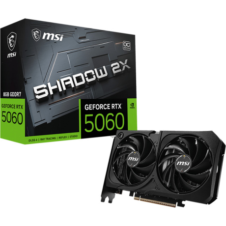 Видеокарта PCIE16 RTX5060 8GB RTX 5060 8G SHADOW 2X OC MAX MSI