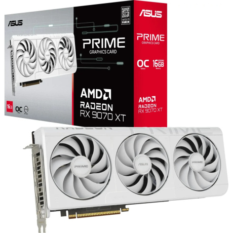 Видеокарта Asus PRIME-RX9070XT-O16G-WHITE белый - фото 9