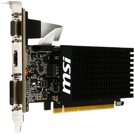 Видеокарта MSI GT710 2GD3H LP - фото 2