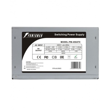 Блок питания Powerman 450W PM-450ATX (6115832) - фото 4