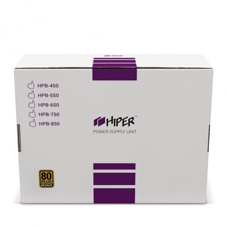 Блок питания Hiper 550W HPB-550RGB Box - фото 3