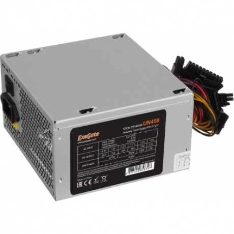 

Блок питания ExeGate 450W ATX-UN450 (EX244554RUS-S) Grey