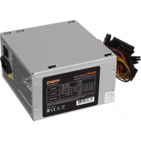 Блок питания ExeGate 400W ATX-UN400 (EX244553RUS-S) Grey фото