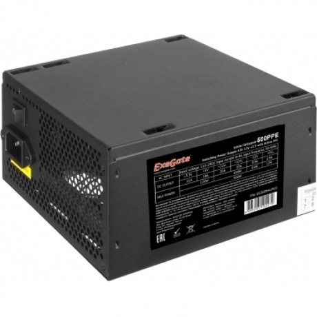 Блок питания ExeGate 500W ATX-500PPE (EX260641RUS) Black