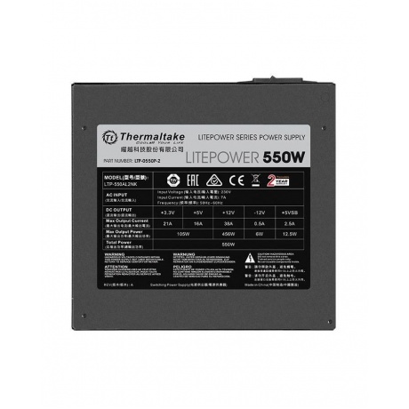 Блок питания Thermaltake 550W Litepower (PS-LTP-0550NPCNEU-2/LTP-0550P-2) - фото 3