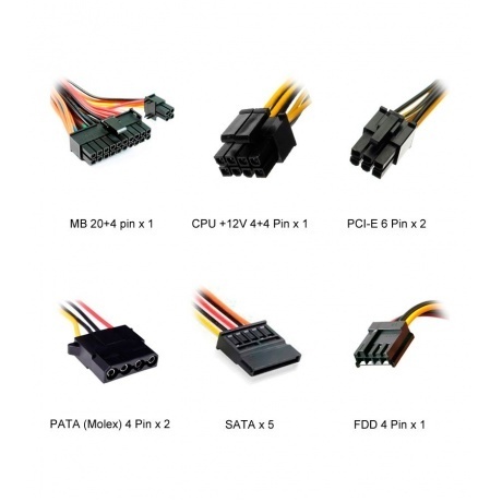 Блок питания Powerman ATX 500W PM-500ATX-F APFC - фото 4