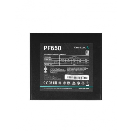 Блок питания Deepcool ATX 650W PF650 80 PLUS (R-PF650D-HA0B-EU) - фото 4