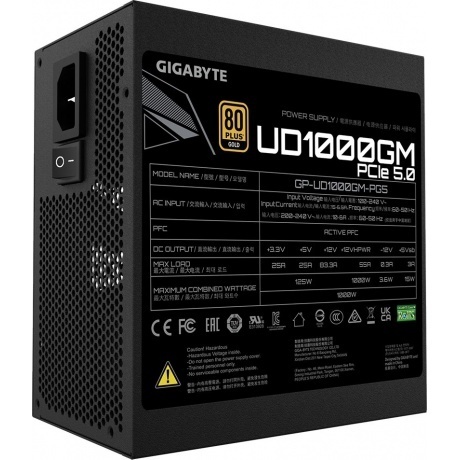 Блок питания Gigabyte ATX 1000W (GP-UD1000GM PG5) - фото 3