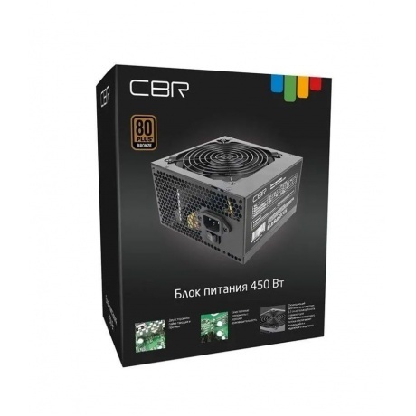 Блок Питания CBR ATX 450W черный [PSU-ATX450-12GM] - фото 6