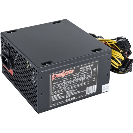 Блок питания ExeGate 500W ATX-500NPXE(+PFC) black (EX221638RUS) - фото 7
