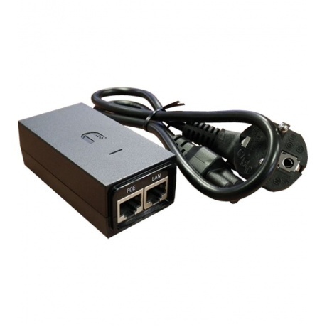 Блок питания Ubiquiti POE-24-12W-G EU (Black) - фото 3