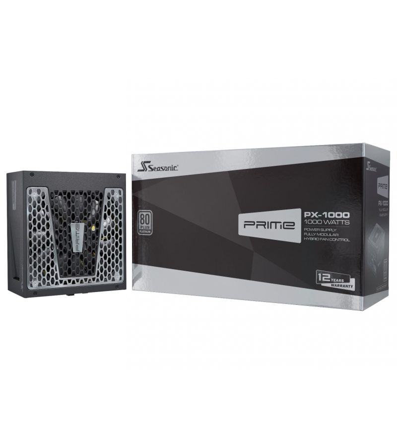Блок питания Seasonic PRIME PX-1000 (SSR-1000PD) ATX 1000W Platinum блок питания seasonic prime fanless px 450 450w черный