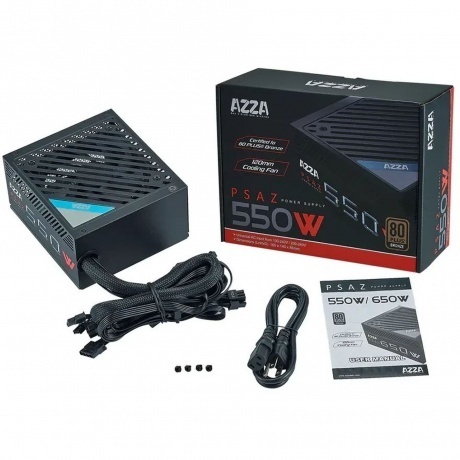 Блок питания Azza ATX 550W PSAZ-550W 80+ bronze - фото 3