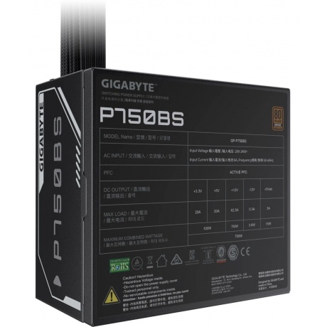 Блок питания Gigabyte P750BS 750W (GP-P750BS) - фото 5
