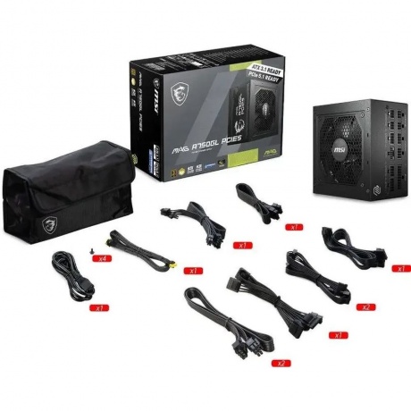 Блок питания MSI MAG A750GL (306-7ZP8B11-CE0) - фото 5