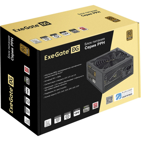 Блок питания ExeGate 400PPH Bronze 400W ATX EX292159RUS-OEM - фото 5