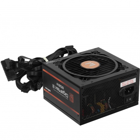 

Блок питания ATX 12V Ver 3.0 850W 80+Bronze, APFC, 120mm fan, 24pin, 1x(4+4)pin,1x8pin, 4xPCI-E, 1xPCI-E 5.0, 6xSATA, GigaMax III, ZM850-GV3