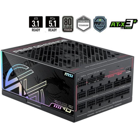 Блок питания ATX 1300W MPG Ai1300TS PCIE5 MSI - фото 2