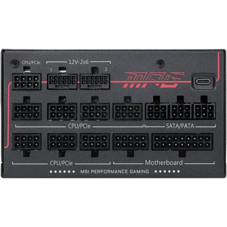Блок питания ATX 1600W MPG Ai1600TS PCIE5 MSI - фото 4