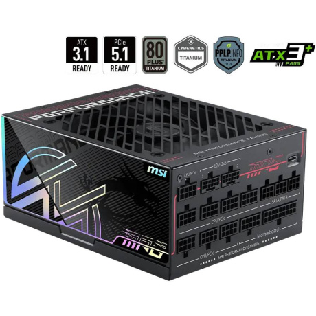 Блок питания ATX 1600W MPG Ai1600TS PCIE5 MSI - фото 5