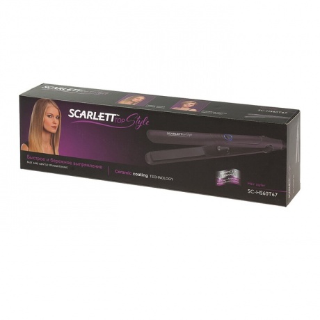 Выпрямитель Scarlett SC-HS60T67 45Вт фиолетовый - фото 3