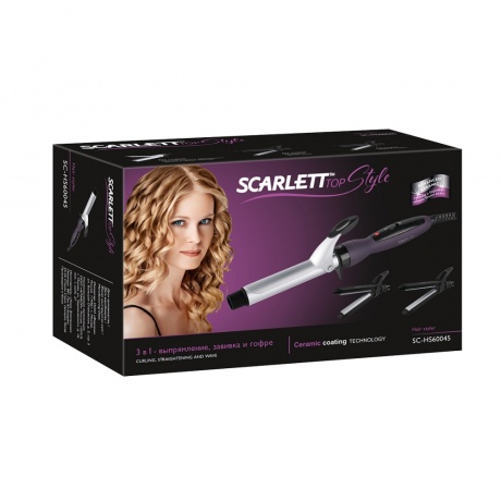 Щипцы для завивки Scarlett SC-HS60045 фиолетовый - фото 8