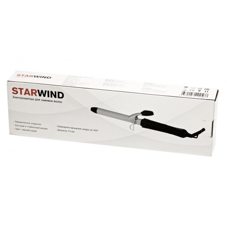 Щипцы Starwind SHE7500 25Вт макс.темп.:200С покрытие:керамическое черный - фото 3
