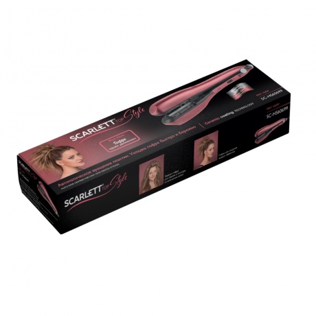 Щипцы Scarlett SC-HS60699 40Вт покрытие:керамическое розовый - фото 4