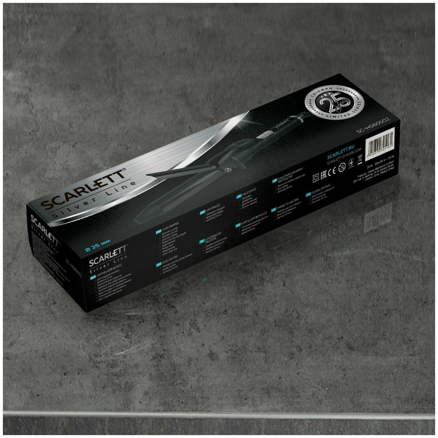 Щипцы для волос Scarlett SC-HS60502 (Silver Line) - фото 5