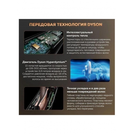 Выпрямитель Dyson Airstrait HT01 Nickel/Copper 408202-01 EU - фото 23