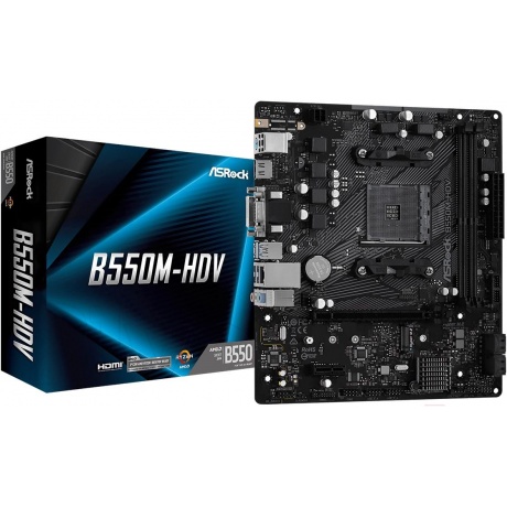 Материнская плата Asrock B550M-HDV Socket AM4 - фото 4