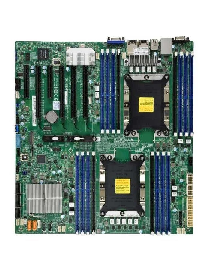 Материнская плата Supermicro MBD-X11DPI-NT-O материнская плата huananzhi tf lga 2011 3 с intel xeon e5 2676 v3 с 4 16 гб ddr3 recc комплект памяти комплект nvme sata usb atx