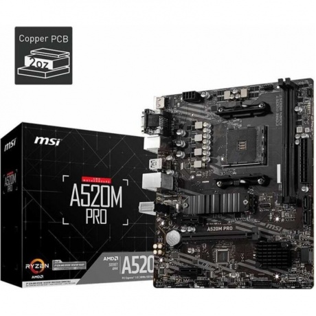 Материнская плата MSI A520M PRO Socket AM4 - фото 7
