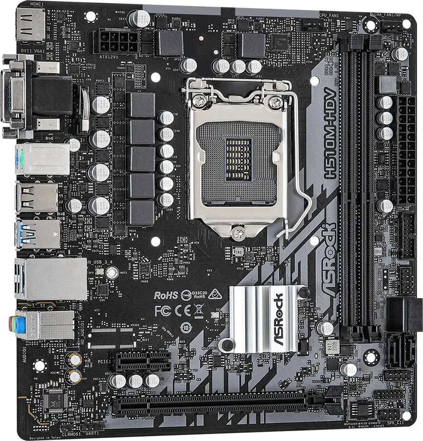 Материнская плата Asrock H510M-HDV Socket LGA1200 - фото 2