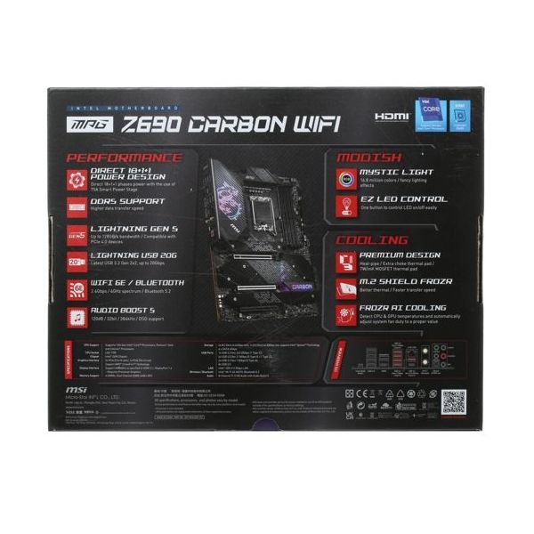 Материнская плата MSI MPG Z690 Carbon Wifi - фото 9