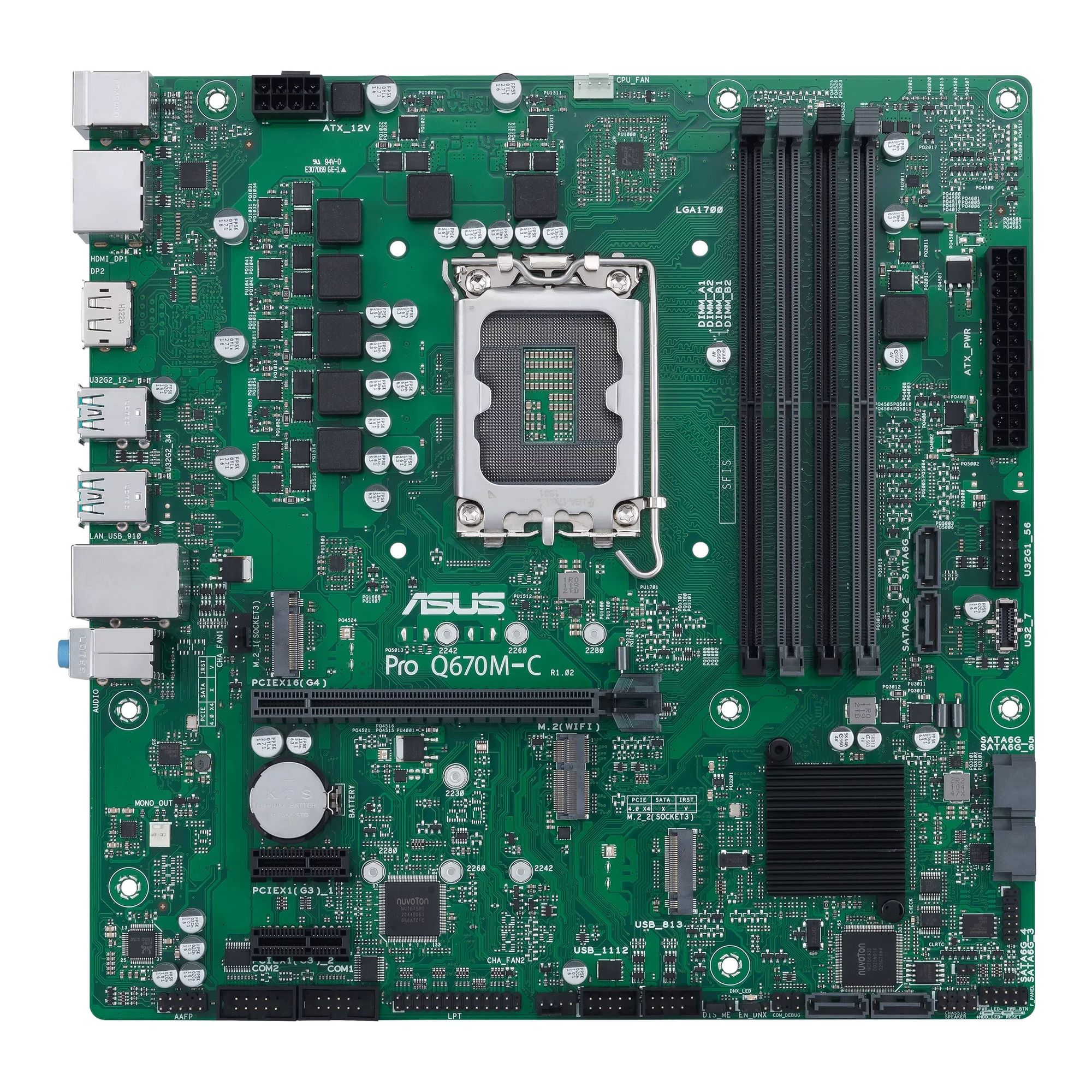 Материнская плата Asus PRO Q670M-C-CSM Soc-1700 Intel модуль безопасности 2 0 надежный модуль платформы для msi 12pin spi ms 4462 tpm