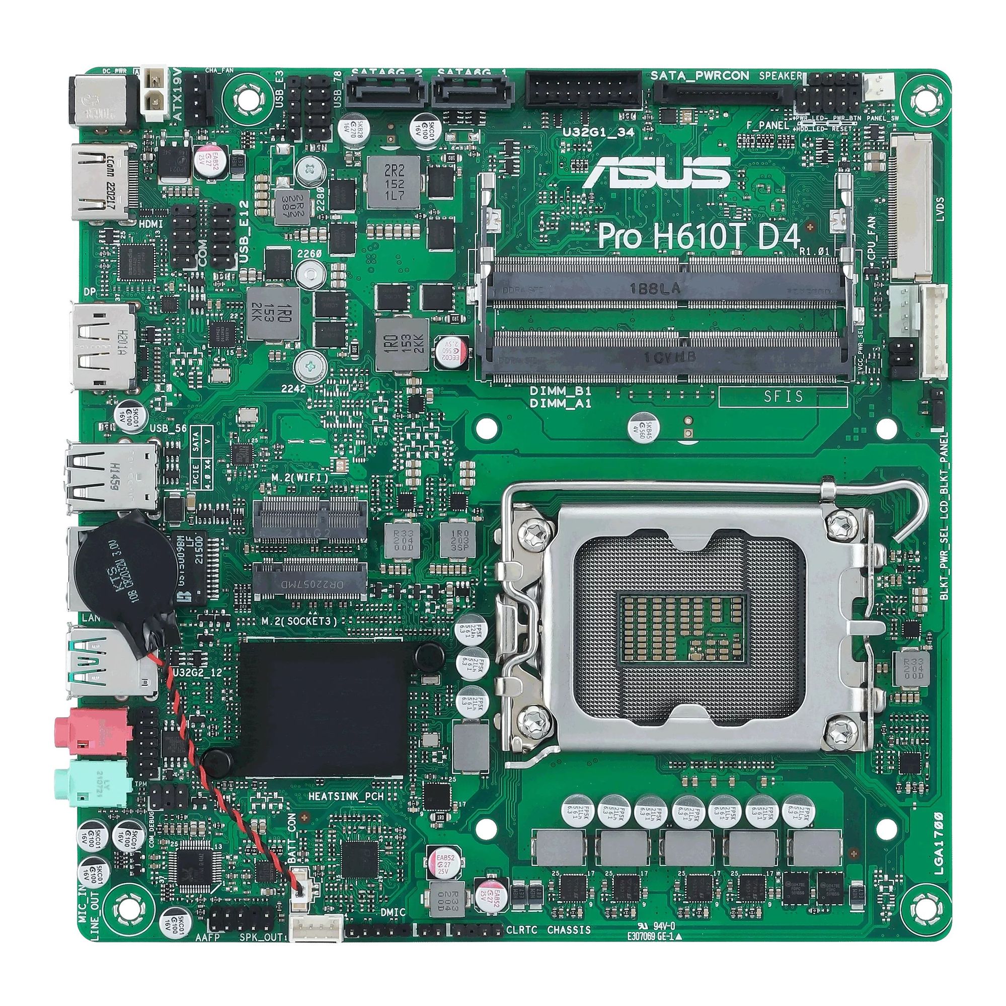 Материнская плата Asus PRO H610T D4-CSM материнская плата kefu g53sw для ноутбука asus g53sw g53s hm65 2 слота памяти 4 слота памяти диагональ 100%